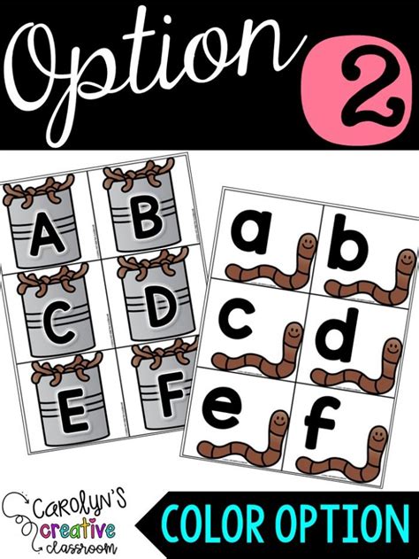 Worm Games – Alphabet and Sight Word Game Literacy Center