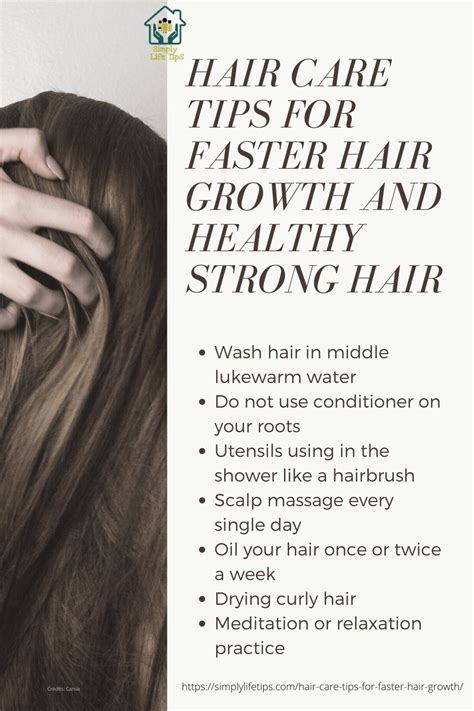 Hair Care Tips For Faster Hair Growth And Healthy Strong Hair