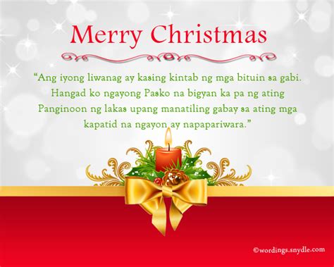 Tagalog Christmas Messages and Greetings – Wordings and Messages