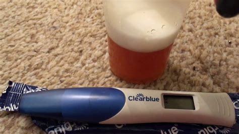 Negative bleach pregnancy test with clear blue digital - YouTube