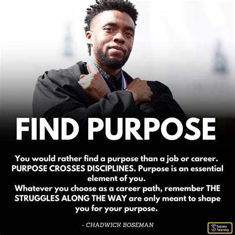 Chadwick Boseman Quote | Inspirational quotes with images, Chadwick boseman, Purpose quotes