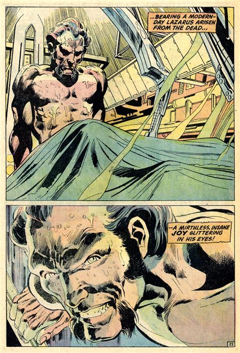 Ra’s Al Ghul rises from the Lazarus Pit (Batman #243, 1972) – lowbrowcomics.com