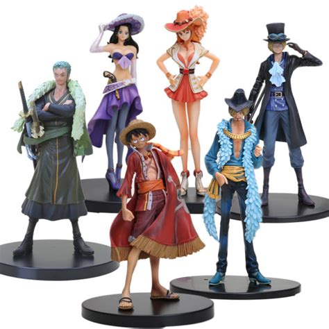 11-18cm Anime One Piece 15th anniversary Sabo luffy nami robin sanji zoro PVC Action Figure ...