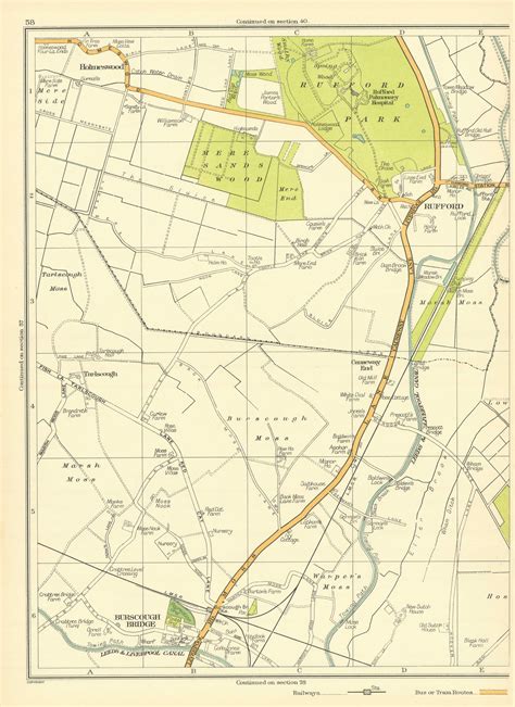 LANCASHIRE Bury Freetown Fernhill Seedfield Limefield Walmersley 1935 old map