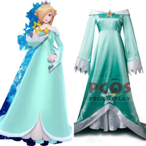 Game Super Mario Galaxy Princess Rosalina Dress Cosplay costume customizable@ | eBay