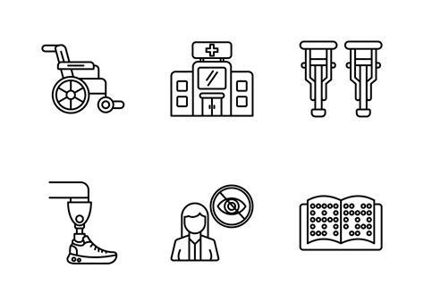 Accessibility Vector Icon Set 17463826 Vector Art at Vecteezy