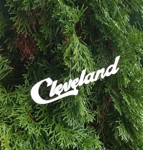 Cleveland Sign Ornament Script Cleveland Sign Multiple Sizes Available ...