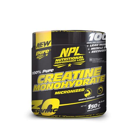 NPL Creatine Monohydrate 150g | Online Supplements | SuppGuru