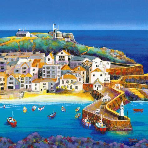 St Ives by Day in 2020 | Seaside art, Naive art, Art