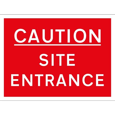 Site Entrance Signs - from Key Signs UK