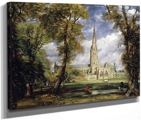 Salisbury Cathedral From The Bishop's Garden By John Constable Print or Painting Reproduction ...