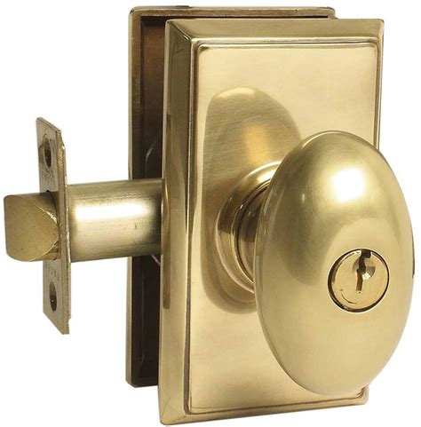 Emtek Egg Brass Keyed Door Knob Lock - Shop Handle Locks at Homestead ...