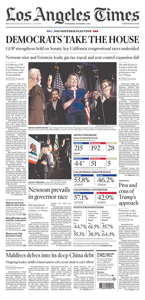 SEE HOW SOME MAJOR US NEWSPAPERS COVERED THE ELECTION – News Paper Design