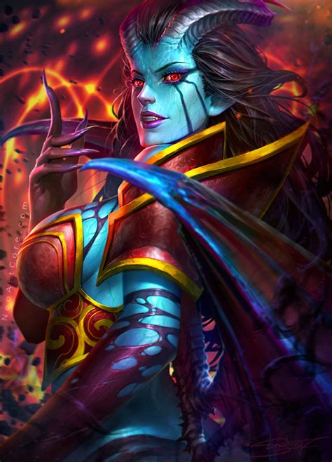 Dota2 Queen of Pain Fanart by NeoArtCorE on DeviantArt