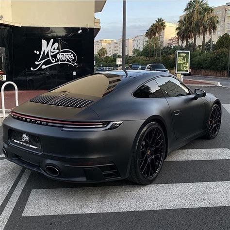 Daily Luxury Inspiration on Instagram: “Porsche 992 in Matte Black 💣 ©️ @msmotorsofficiel Follow ...