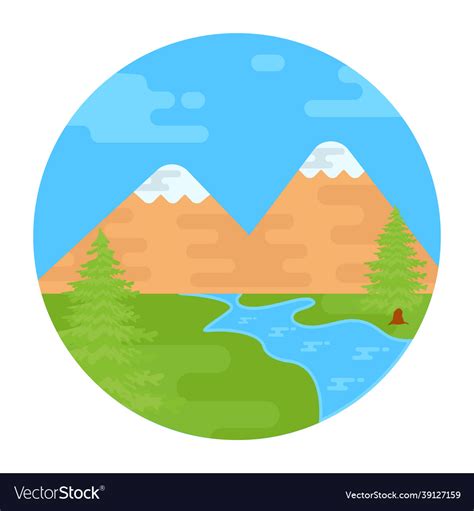 Lake Royalty Free Vector Image - VectorStock