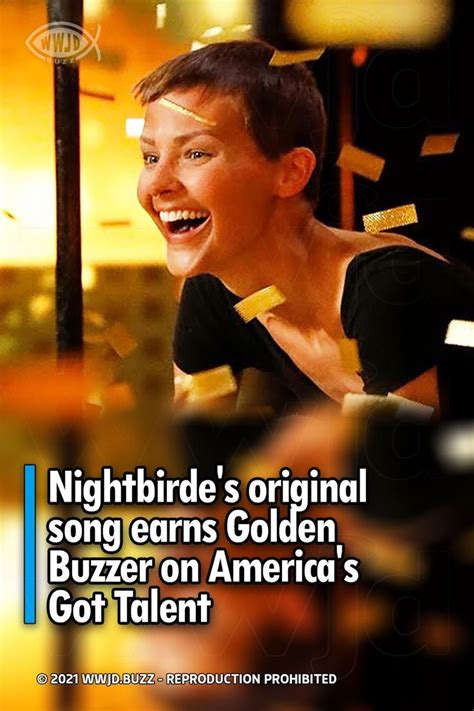 a woman laughing with the caption nightbird's original song earns ...