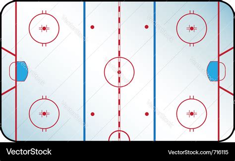 Hockey rink Royalty Free Vector Image - VectorStock