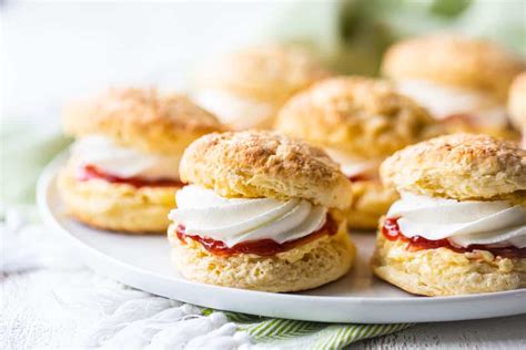 Irish Scones with Jam & Cream: Easy recipe! -Baking a Moment