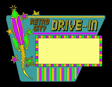 Drive-In Neon Animated GIF | Animated GIF simulating vintage… | Flickr