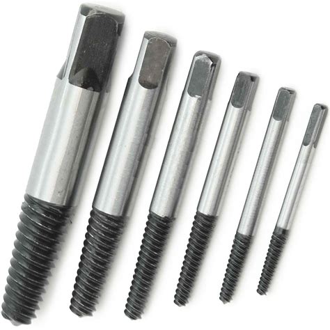 EMerison Screw Extractor 6pcs Bolt Stud Remover Tool Kit 3-22mm #0447 | Lazada PH