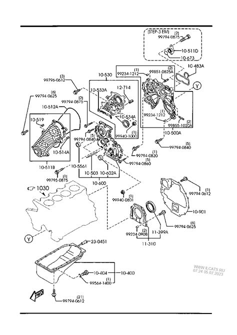 OIL PAN & TIMING COVER MAZDA B2500