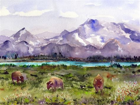 Grand Tetons Wyoming Wyoming Wall Art Hiking USA Clem - Etsy