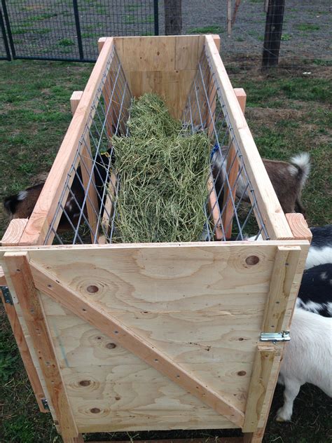 Homemade Goat Feeders For Sale | Goat hay feeder, Goat feeder, Diy hay ...