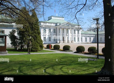 Belweder palace former Polish Presidents house Stock Photo - Alamy