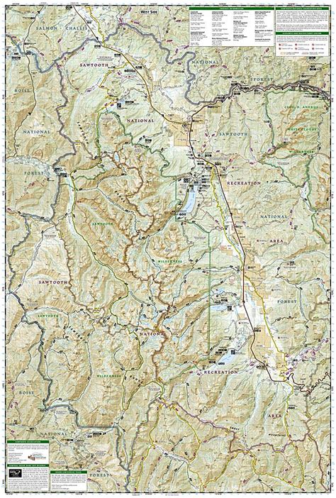 Sawtooth National Recreation Area Map