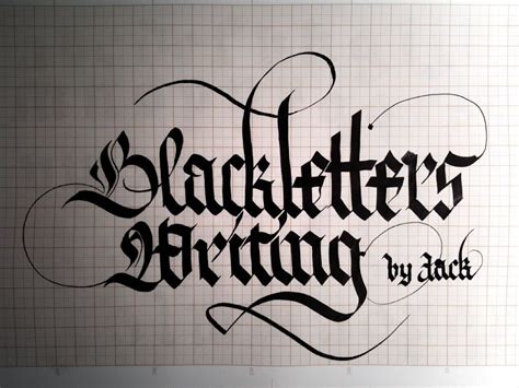 Blackletter Poster | Flickr - Photo Sharing! Gothic Lettering, Tattoo Lettering Fonts, Types Of ...