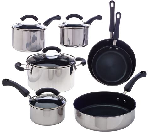 Cook's Essentials 11pc Stainless Steel Dishwasher Safe Cookware Set - Page 1 — QVC.com