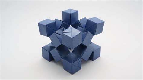 An Intricate Set of Reconfigurable Paper Origami Cubes That Are ...