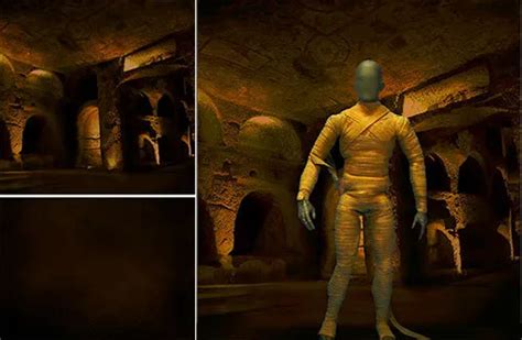 IKEA DETOLF DIORAMA Backdrop~Horror~Crypt For 1/6 Universal Monster Figure Mummy EUR 43,97 ...
