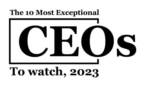 The 10 Most Exceptional CEOs to Watch, 2023 - PerceptivX