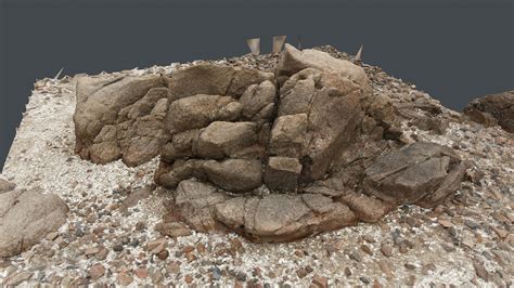 ArtStation - Photoscan_Beach Rock_0024_only HighPoly Mesh (16K Texture) | Game Assets