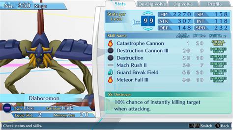 Diaboromon - Digimon - Digimon Story: Cyber Sleuth Hacker's Memory & Complete Edition - Grindosaur