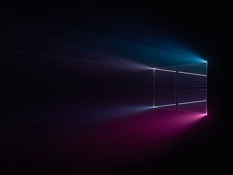 2560x1080px | free download | HD wallpaper: Windows 10 logo, Windows logo, Blue, Pink, Dark, HD ...
