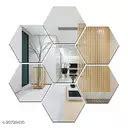 OLLIVANDERS 7 HEXAGON 3D Acrylic Stickers for Wall, 3D Mirror Wall Stickers, 3D Mirror Stickers ...