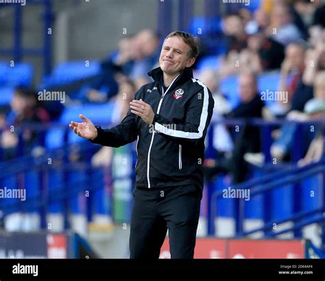 Bolton Wanderers' manager Phil Parkinson Stock Photo - Alamy