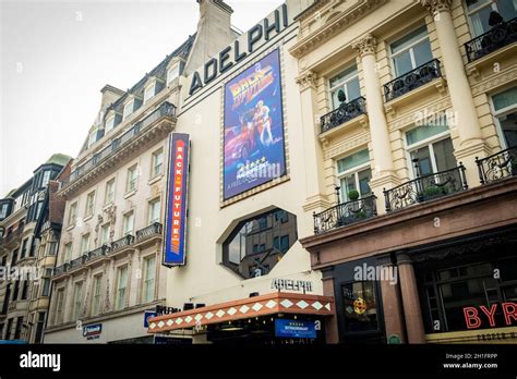 London- October 2021: Back to the Future- The Musical at the Adelphi theatre. A west end show of ...