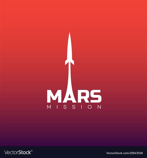 Mars mission logo Royalty Free Vector Image - VectorStock | Logo design template, Mission to ...