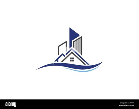 Real estate vector logo design, Building logo, property logo, Real estate agent logo Stock ...