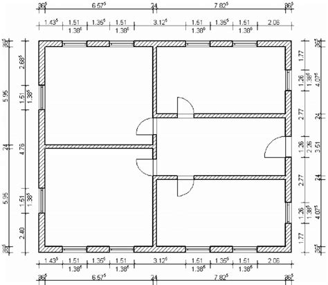 Ground floor plan of a small office building | Download Scientific Diagram