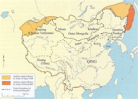 The Qing Dynasty: MAP of The Qing Dynasty