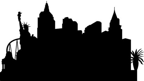 Las Vegas Skyline Silhouette Png | Free PNG Image