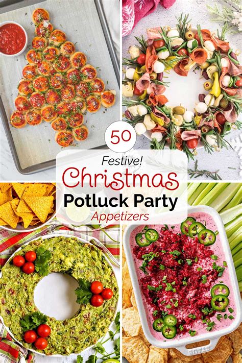 50 Appetizers for a Christmas Potluck: Fun & Easy Party Recipes