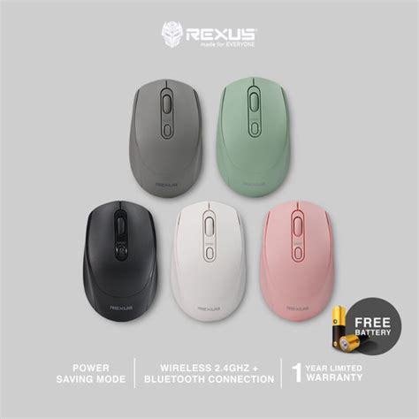 Promo Rexus Mouse Wireless Office Q35 Silent Click - Hitam - Jakarta Utara - Rexus Official ...