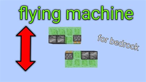 2 Way Horizontal Flying Machine for Minecraft Bedrock Edition (MCPE ...