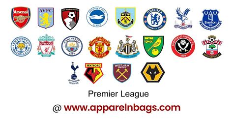 Premier League Color Codes - Hex, RGB, CMYK - ApparelnBags